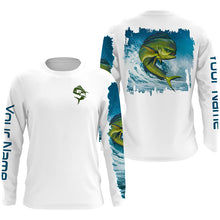 Load image into Gallery viewer, Mahi Mahi Fishing Shirt for Men Long Sleeve Sun Protection UV UPF 30+ T-Shirts TTS0655
