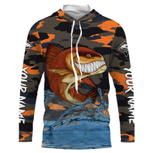 Load image into Gallery viewer, Redfish fishing camo Saltwater Custom Long Sleeve Performance Shirt, Hoodie TTS0614
