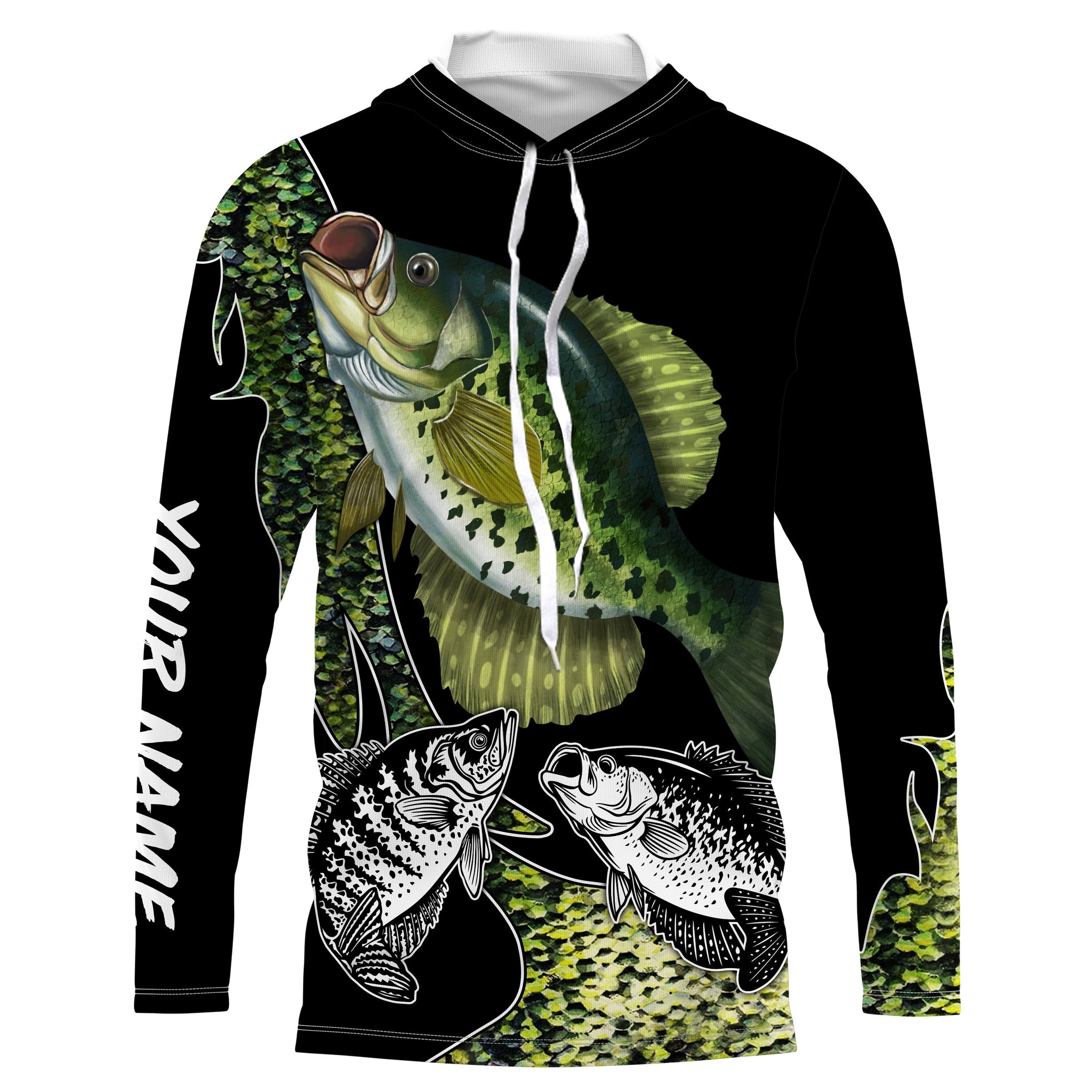Crappie Fishing Custom long sleeve performance Fishing Shirt TTS0229 –  FishingAmz