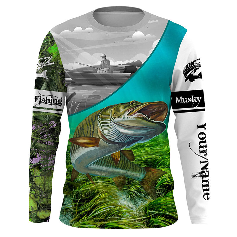 Musky fishing Custom fishing apparel, Musky Fishing jerseys for Fisherman TTS0609