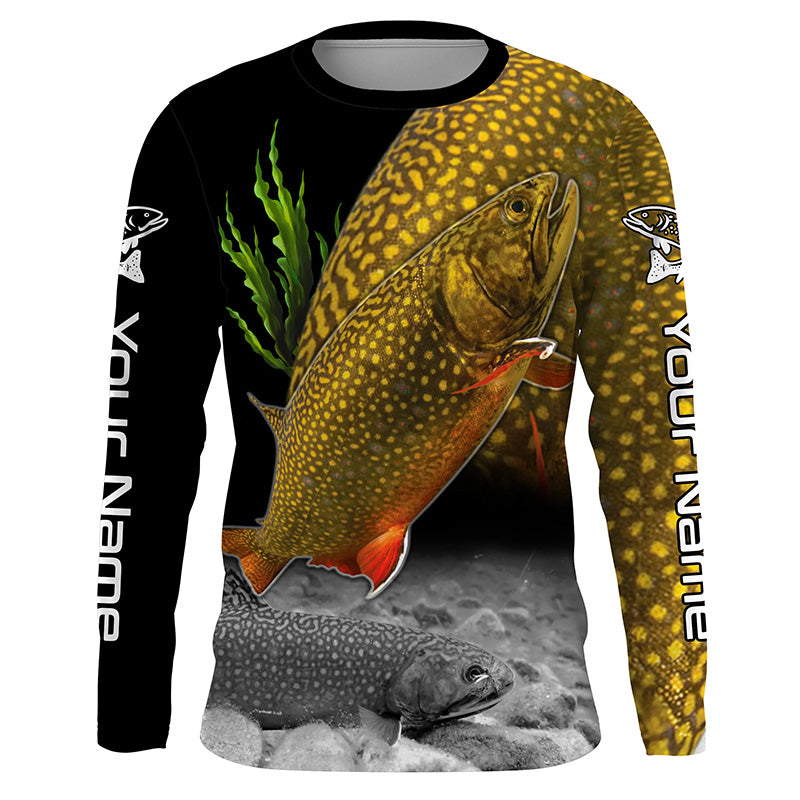 Brook Trout Fishing Freshwater Fish Long Sleeve Fishing Shirts, Fishing jerseys TTS0661