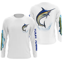 Load image into Gallery viewer, Marlin Fishing Custom Long sleeve Fishing Shirts, Marlin Fishing jerseys TTS0001
