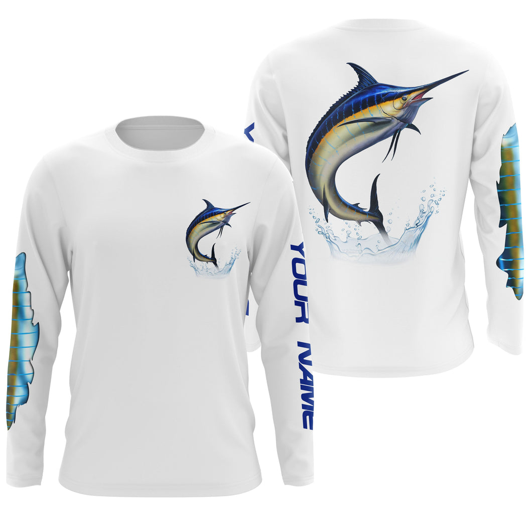 Marlin Fishing Custom Long sleeve Fishing Shirts, Marlin Fishing jerseys TTS0001
