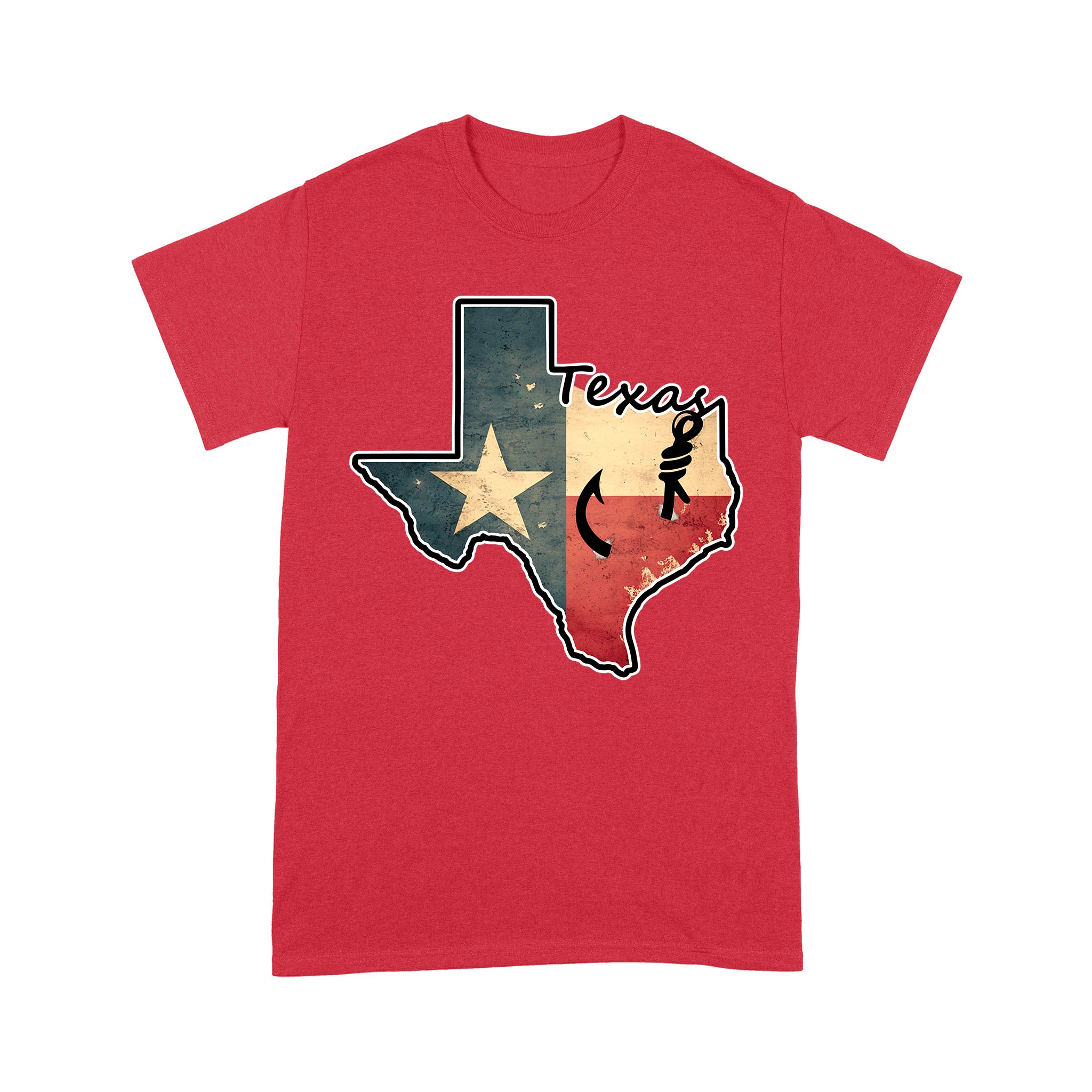 Texas fishing shirt with Texas flag for fisherman Texas fishing forum A234