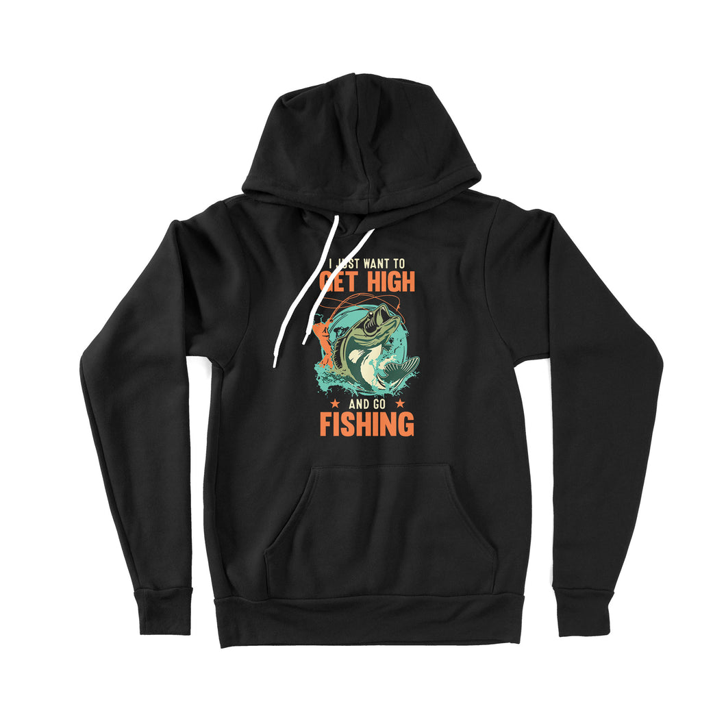 I just want to get high and go fishing D02 NPQ376 Premium Hoodie