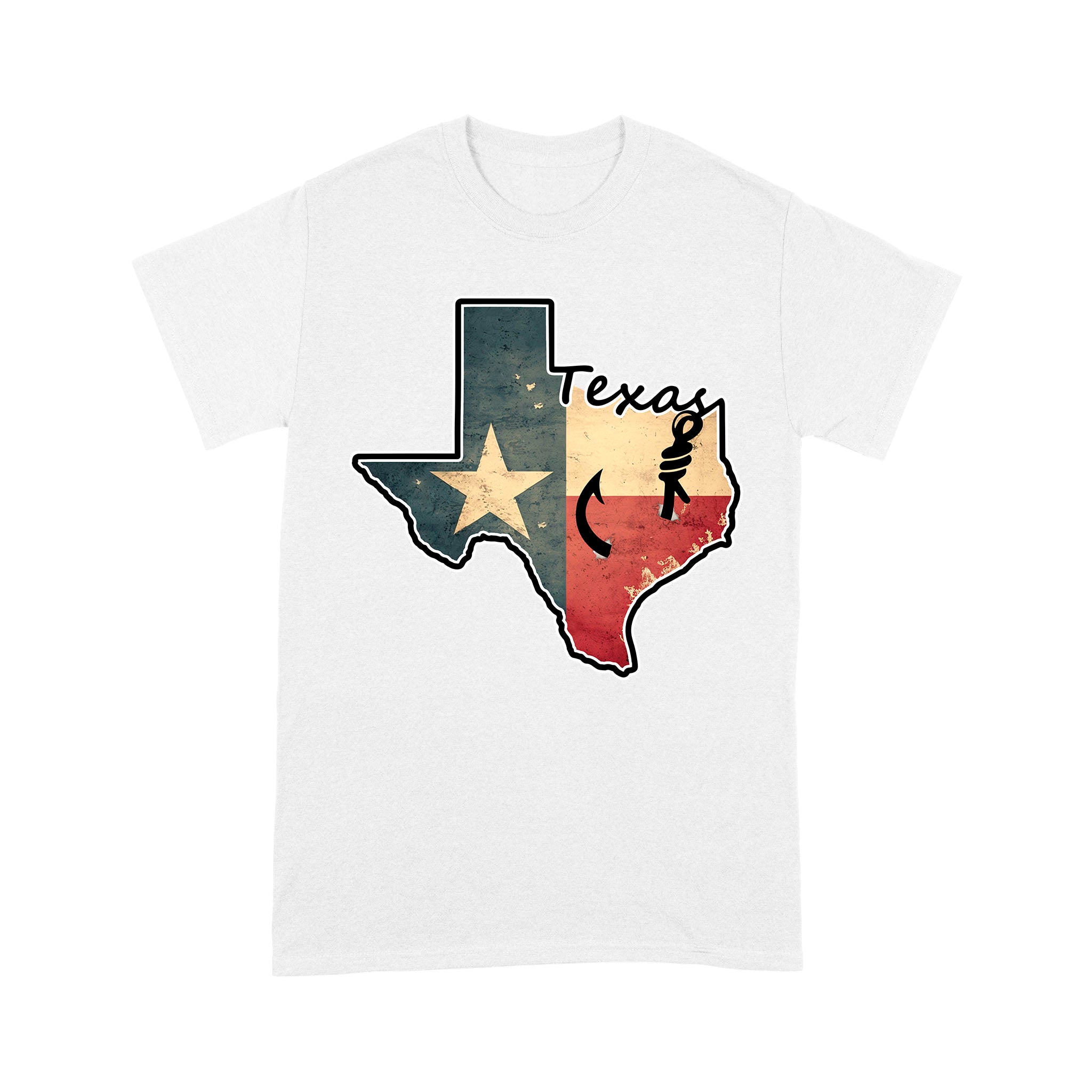 Texas fishing shirt with Texas flag for fisherman Texas fishing forum A234