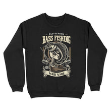 Load image into Gallery viewer, Sweatshirt - Old school bass fishing personalized fishing shirt A58
